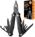 14 IN 1 Multitool Pliers with Pocket Clip, Portable Pocket Knife Camping Tool - Needle Nose Pliers, Replaceable Wire