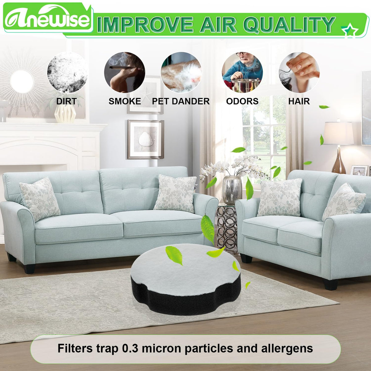 Filter for Bissell 3508 3437F Cleanview Powerforce Compact Vacuum