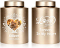Personalized Pet Urn for Dog - Custom Dog Urns for Ashes (Bright Gold)