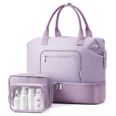 Duffle Bag for Travel, Weekender Bag with Shoe Compartment, 3PCS