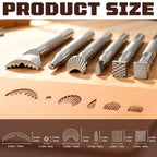 TheCraftGuy Leather Stamping Tools with Swivel Knife, 8 Pack, for Carving