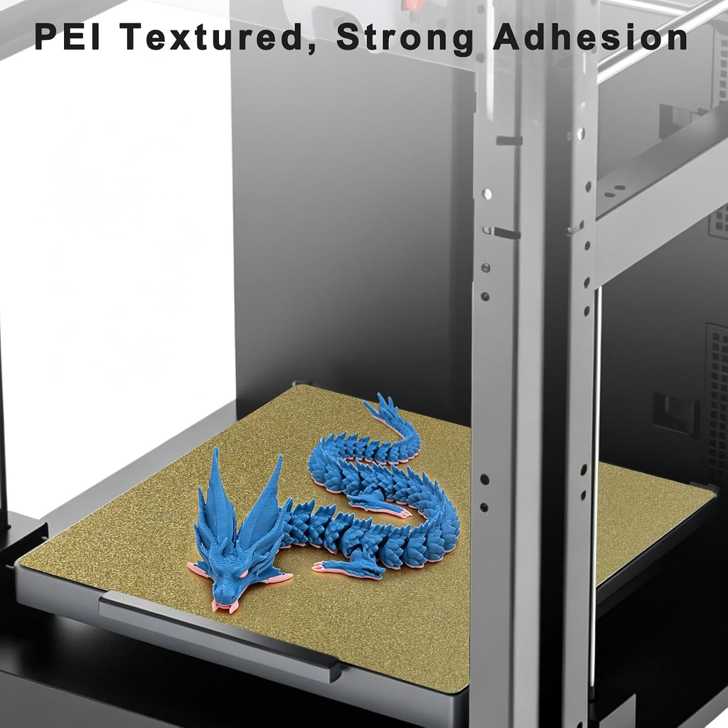 Double Sided Textured PEI Build Plate for Adventurer 5M 235x235mm Spring Steel Sheet Hot Bed Replacement