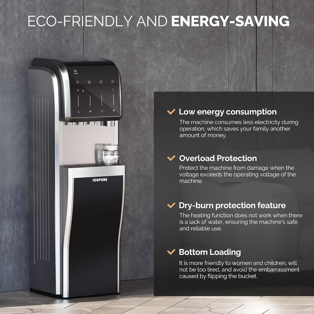 5 in 1 Water Dispenser with Ice Maker for 5 Gallon Bottle