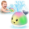 Whale Bath Toy Sprinkler, Light Up Baby Bath Toys for Kids | Buthtub Toys Sprayer for Babies 6-12 Months Infant