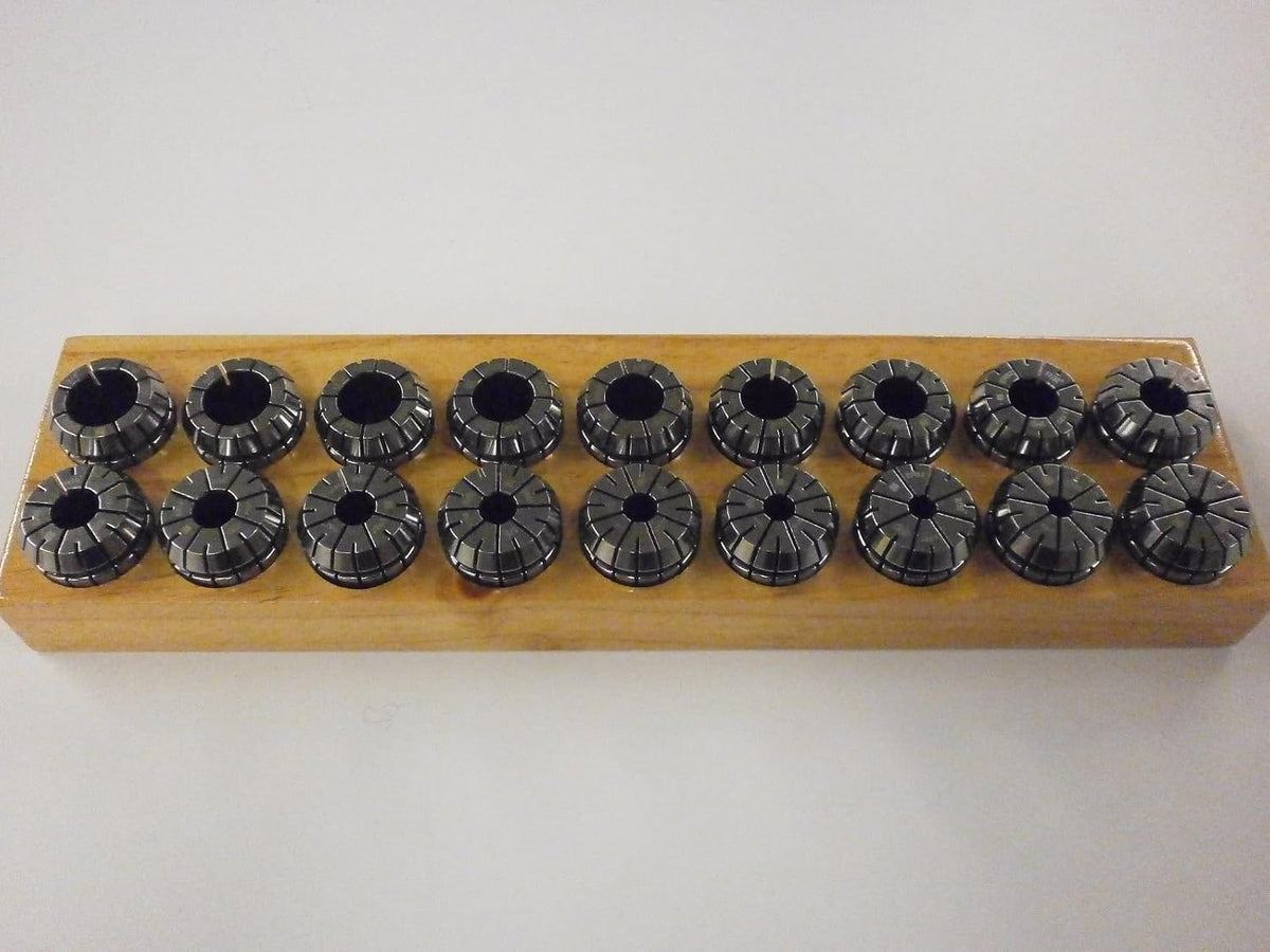 TECHNIKS 18 PIECE SUPER PRECISION ER32 COLLET SET 7/32" - 3/4" X 1/32 .0002" CNC