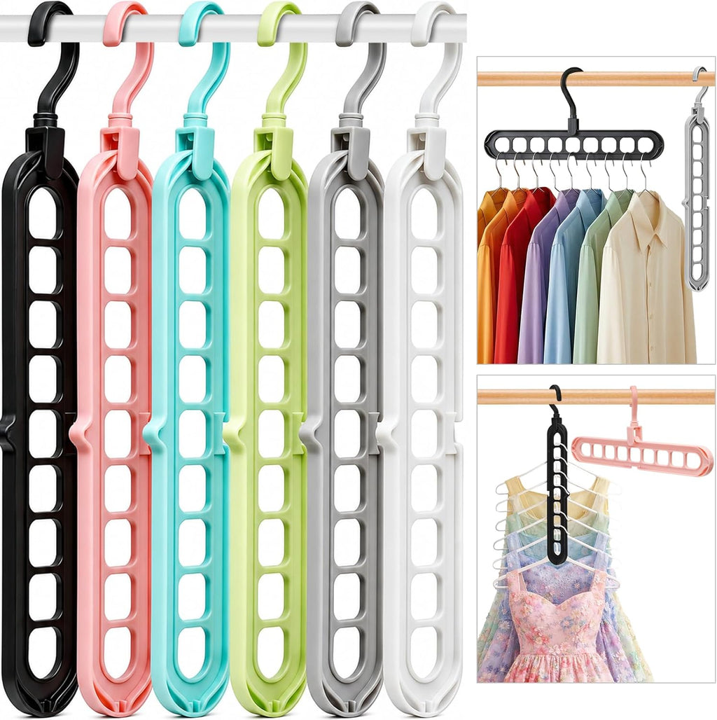 Closet Organizers and Storage,College Dorm Room Essentials,Pack of 6 Multifunctional Organizer Magic Space Saving