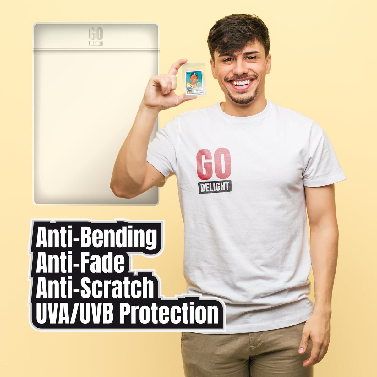 100 Bundle Semi Rigid Card Holders & Sleeves for PSA, CGC, BGS & TAG Trading Card Grading Submission