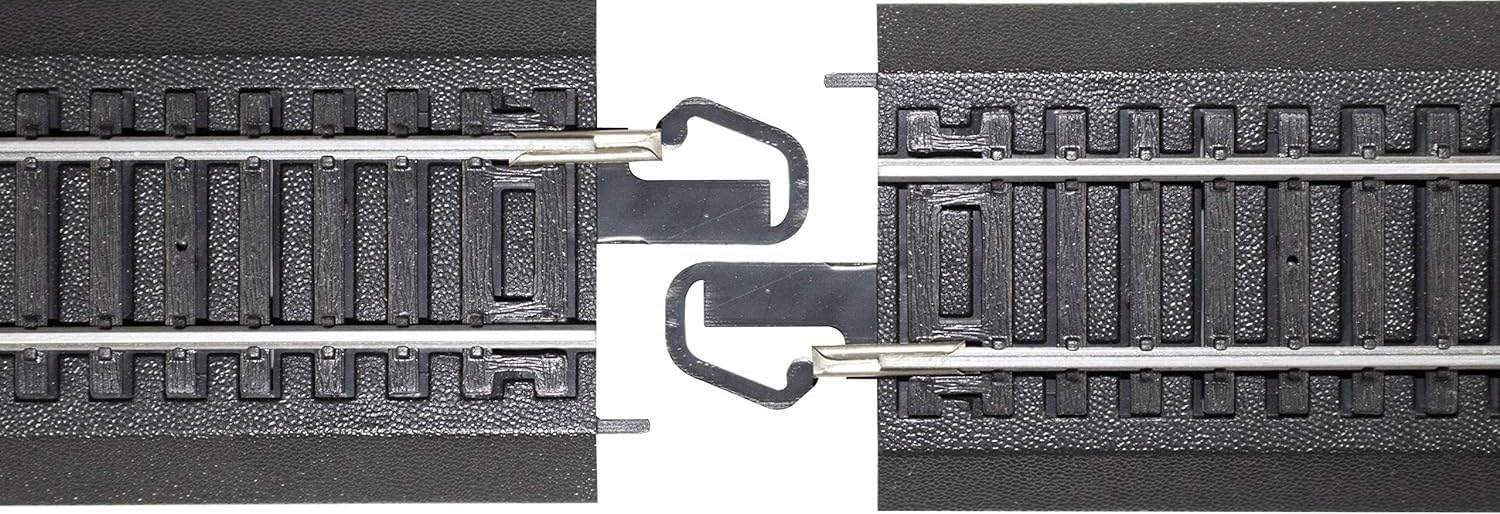 Trains 9" Straight Track Bulk 50Pk Steel Alloy - Roadbed HO Scale | Snap-Fit E-Z Track, 9” Straight Track - Bulk (50