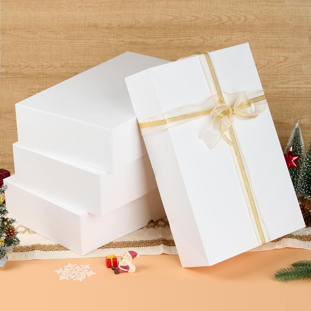 Extra Large Gift Boxes with Lids, 17" x 11" x 4", 10 Pack
