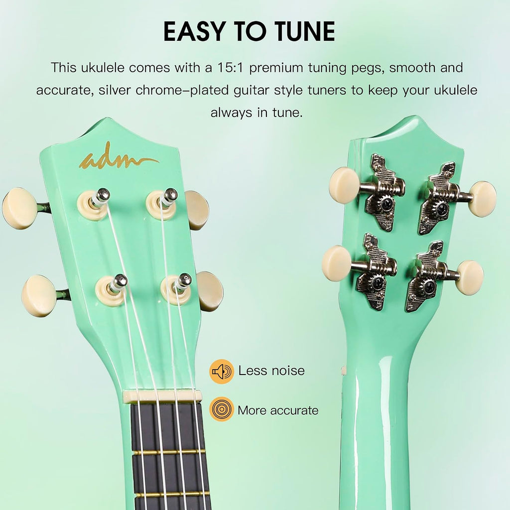 Ukulele for Beginners Hawaiian Wood Ukelele Kit for Kids Adult Student Starter Professional Ukalelee Pack Bundle with