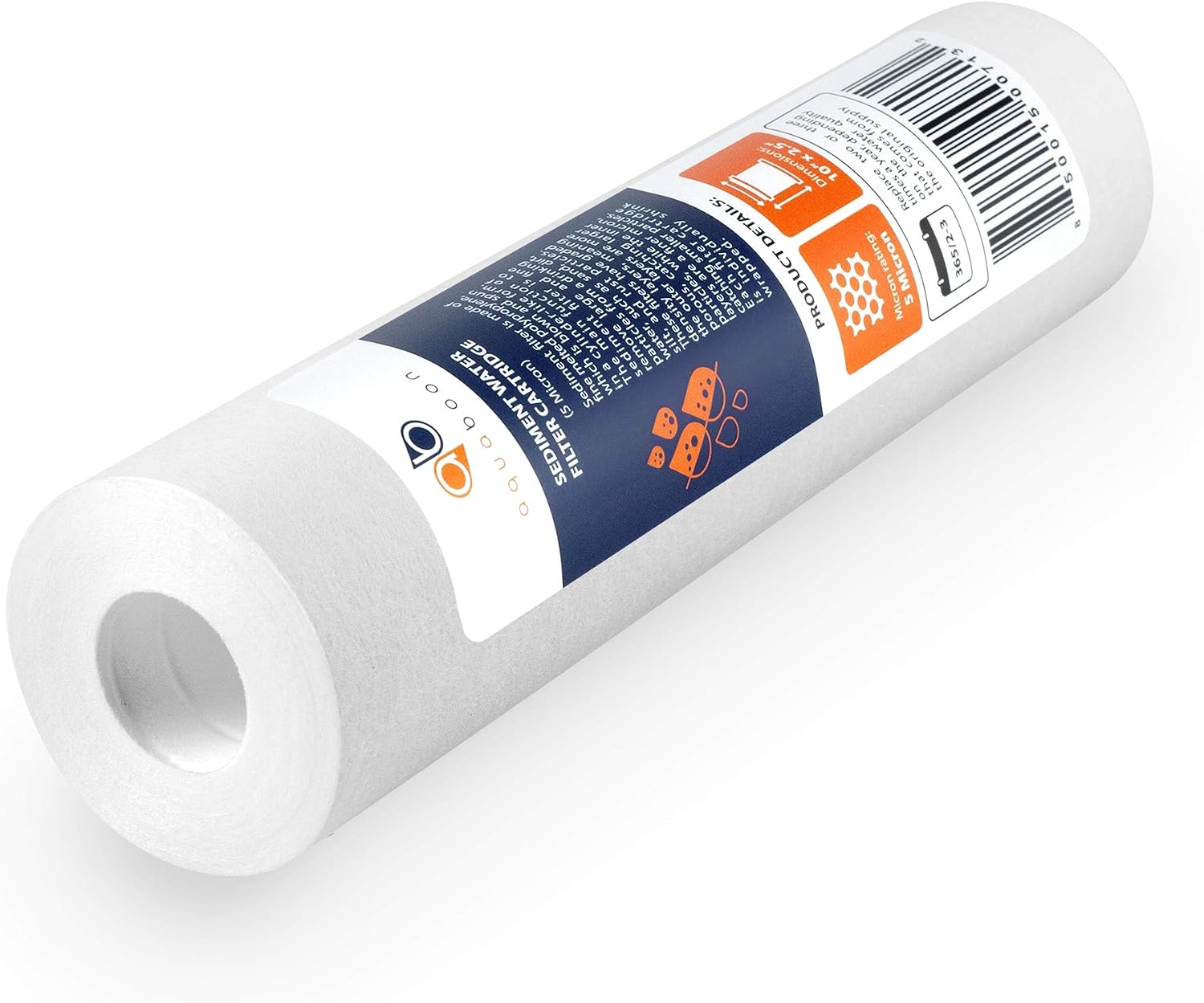 5 Micron 10 x 2.5 Sediment Filter - Whole House Water Filter Replacement Compatible with Well Water Filters - P5