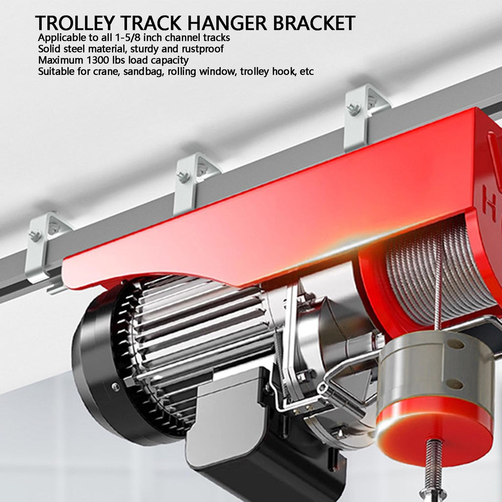 Trolley Track Hanger Bracket with Nuts and Bolts