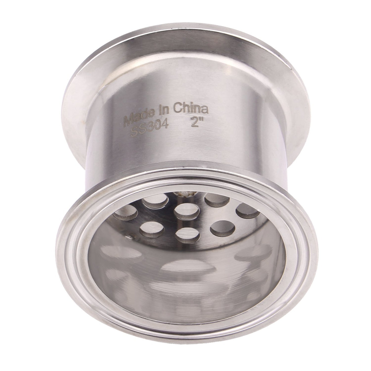 DERNORD 2" Tri Clamp Filter Plate - High Pressure Sanitary Fitting with 6mm Holes