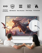 VCELINK 4K HDMI Outlet Wall Plate 1-Port Kit, with Mounting Bracket, 2 Pack