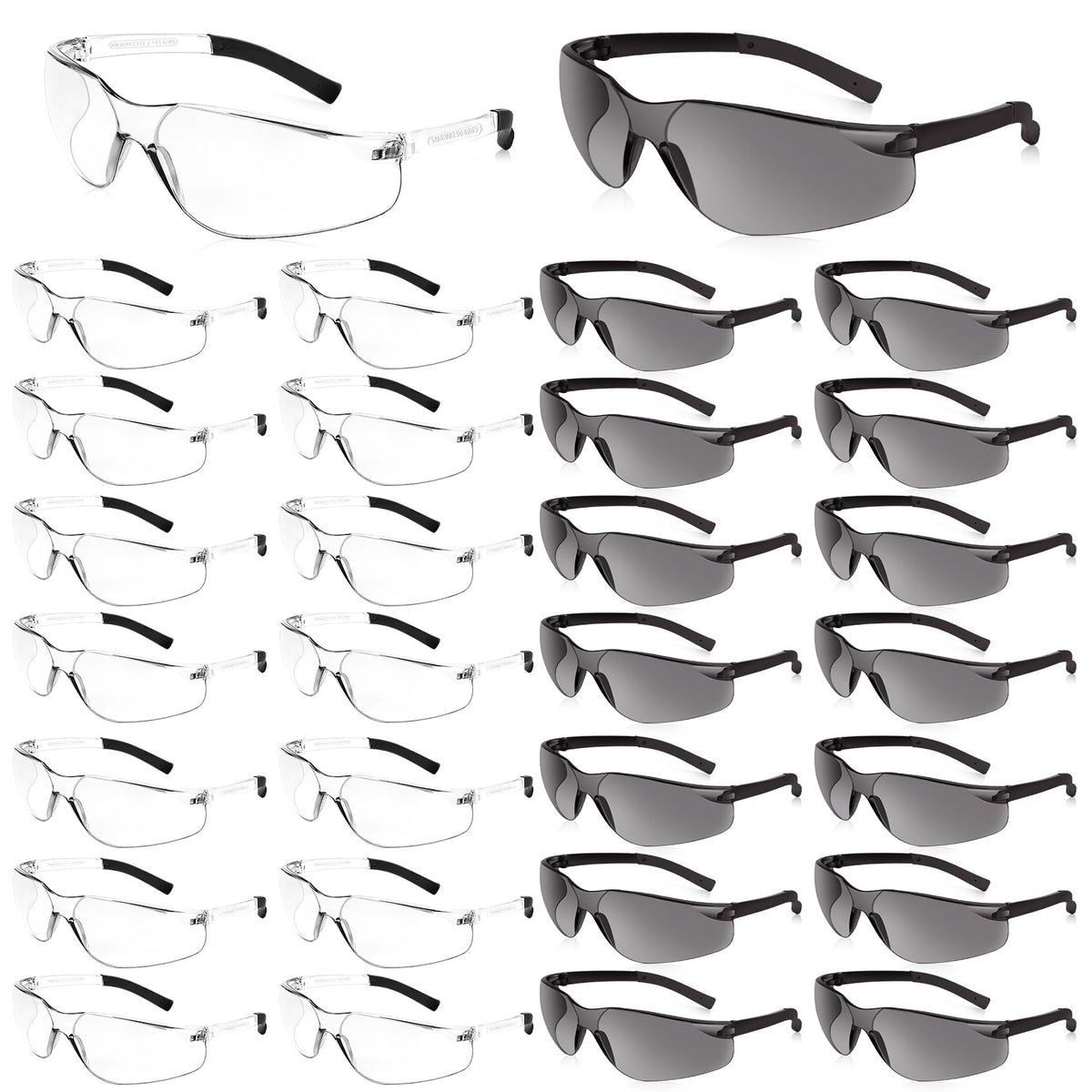Clear Safety Glasses for Men, Eye Protection with Ansi Z87.1 30pcs