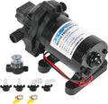 RV Water Pump, 12V DC 4.0 GPM 45 PSI, Self-Priming Diaphragm Pressure Pump