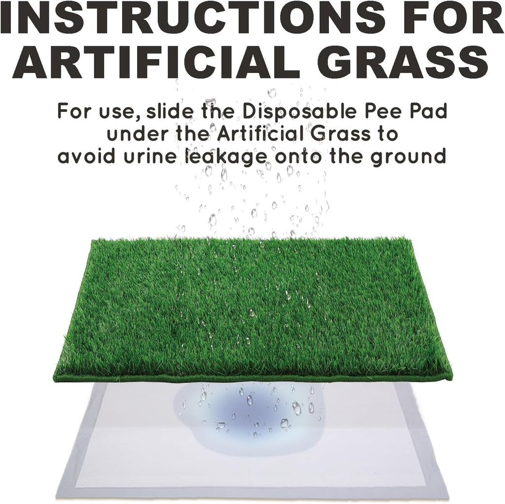 HQ4US Grass Pee Pads for Dogs Potty, Artificial Grass Patch Odor Control