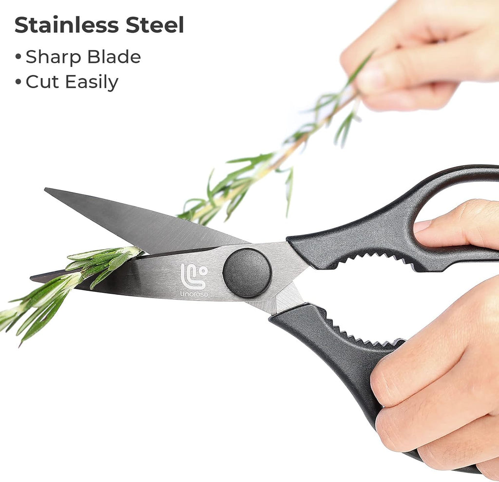 Kitchen Scissors All Purpose Kitchen Shears with Magnetic Holder, Heavy Duty Scissors Shears Dishwasher Safe, Come