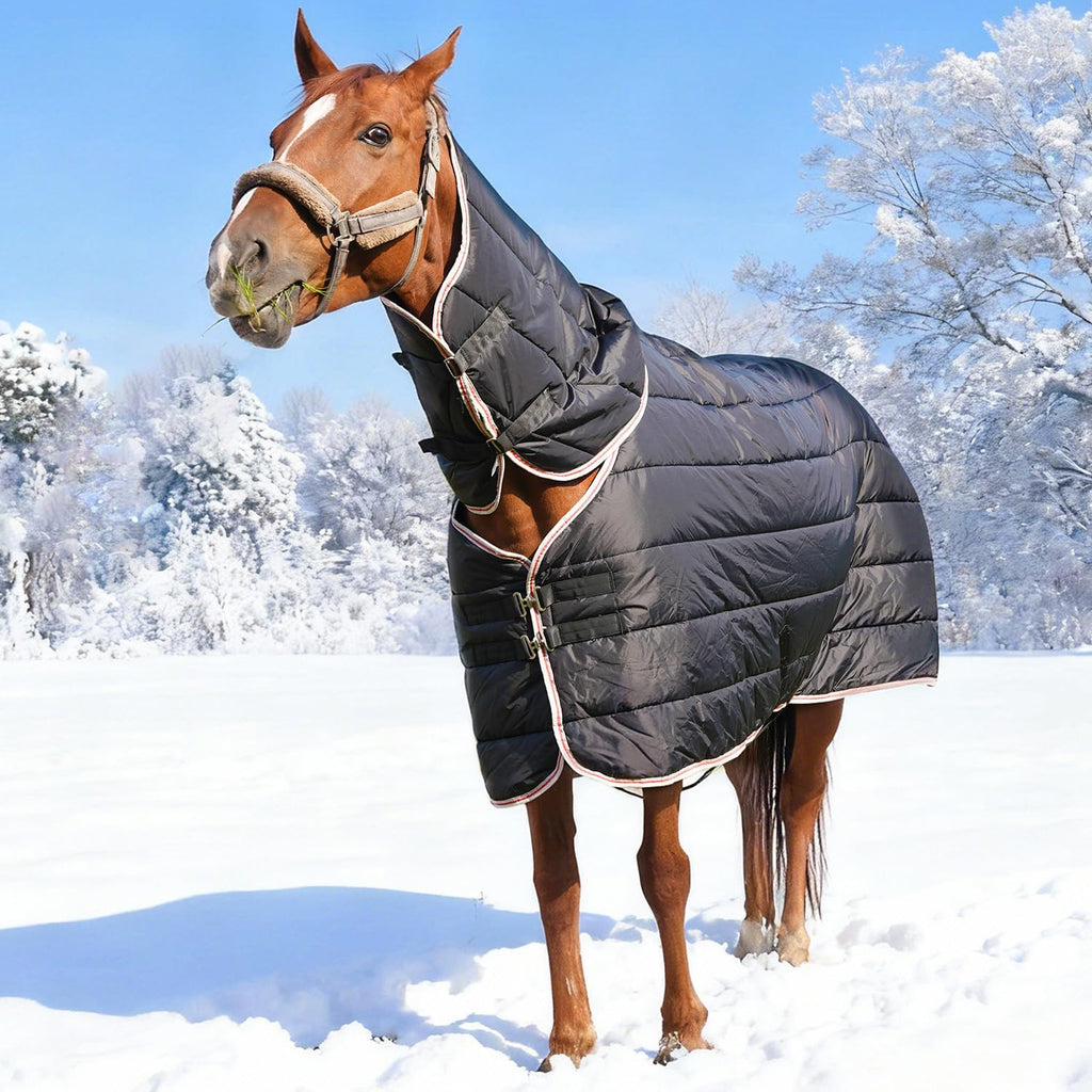 Horse Rug Fly Sheet Waterproof Rainproof Mosquito Repellent Warm Breathable Turnout Blanket for Horses Winter Use