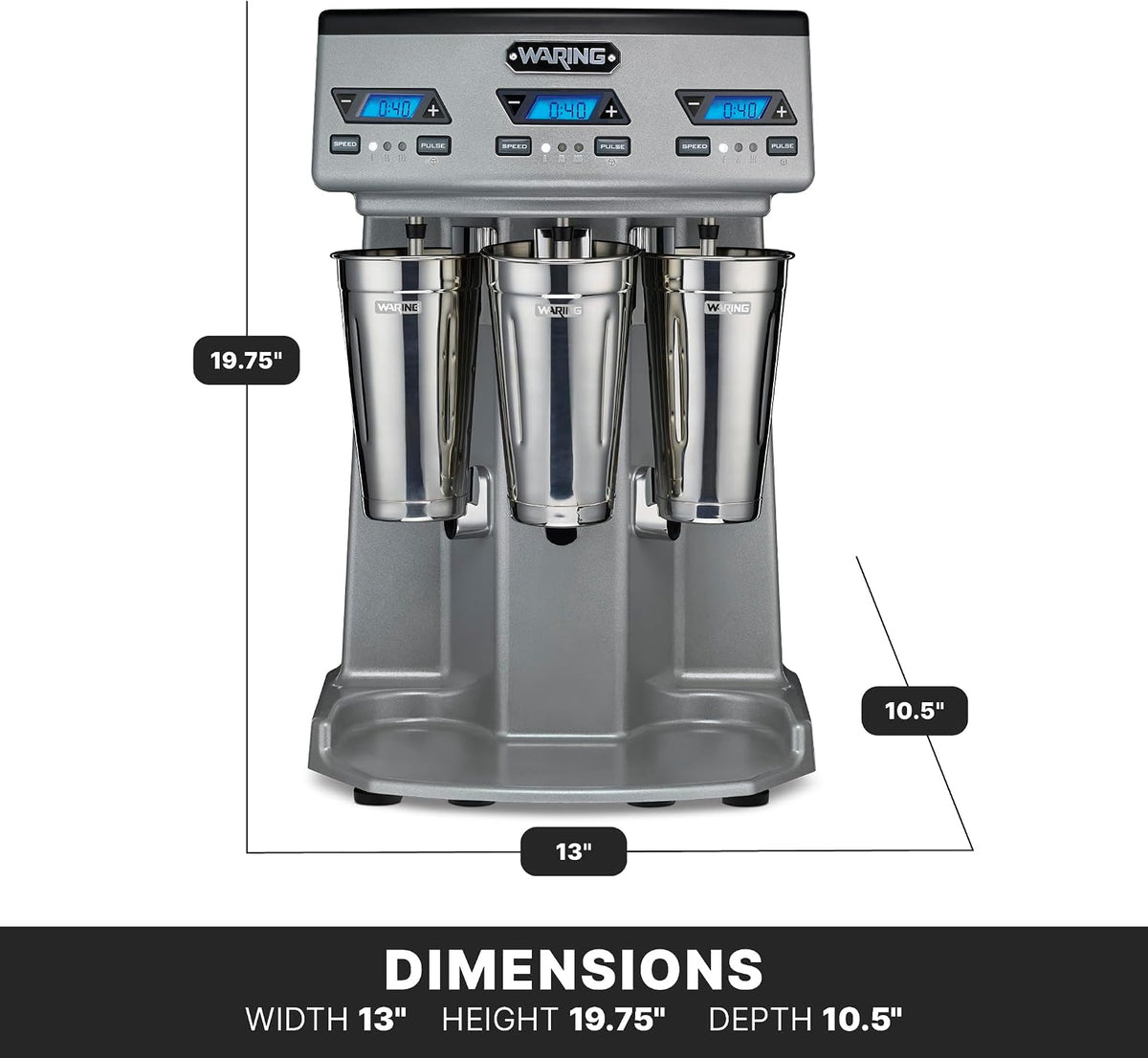 Heavy-Duty Triple Spindle Drink Mixer