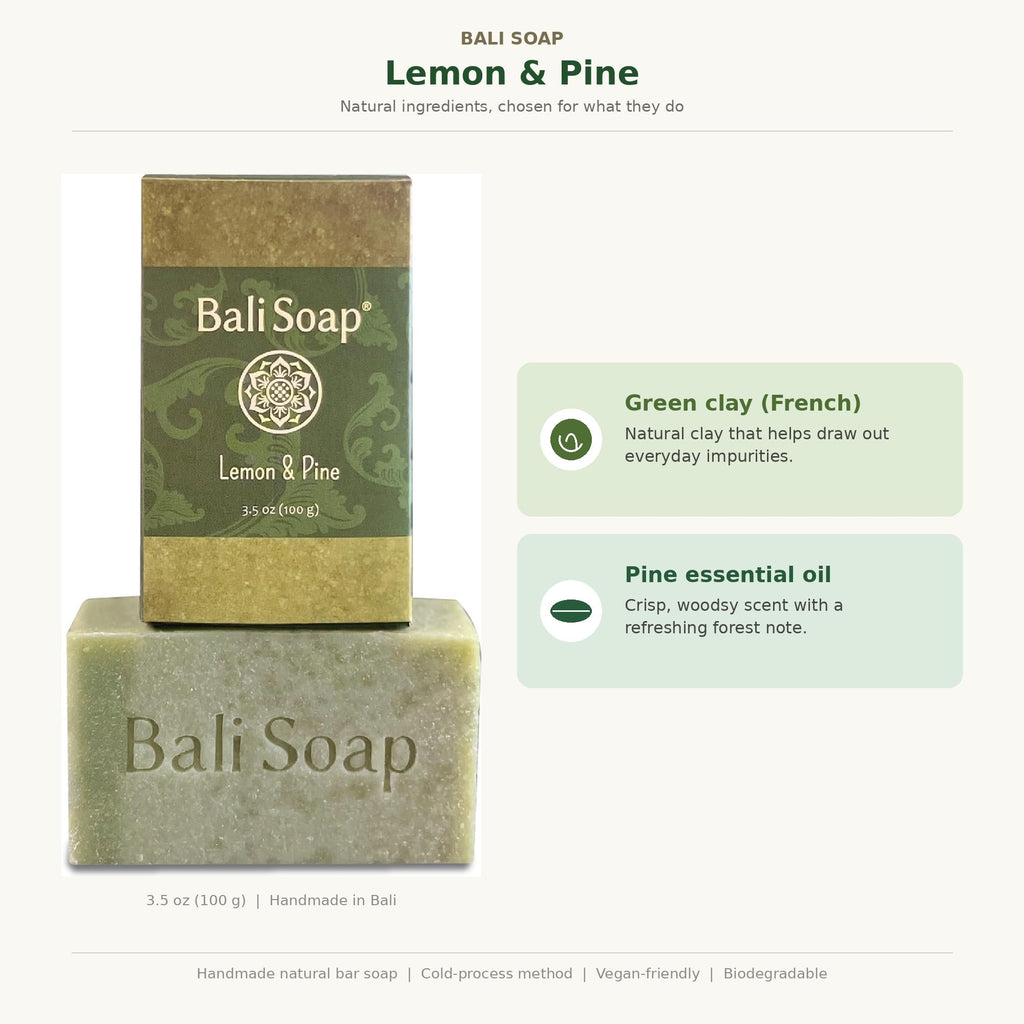 Masculine Collection Natural Soap for Men, 6 Bars