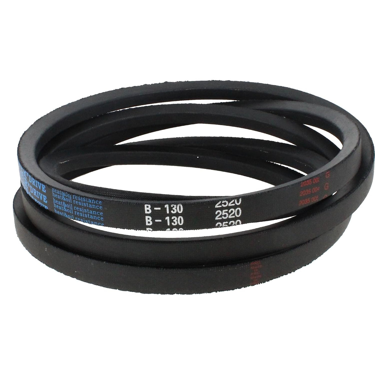 D&D PowerDrive B130 V Belt, B/5L, Rubber, 5/8" x 133" OC