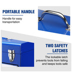 18-Inch Tool Box with 2 Drawers & Top Storage