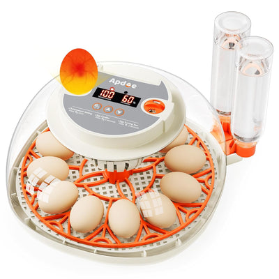 Egg Incubators for Hatching Eggs, Temperature and Humidity Control, Automatic Egg Turning, Egg Candler, External