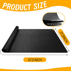 47.2" x17.3" Workbench Mat,Black PU Leather Work Bench Mat Top,DIY Worktable Mat Workbench Cover for Protects Work