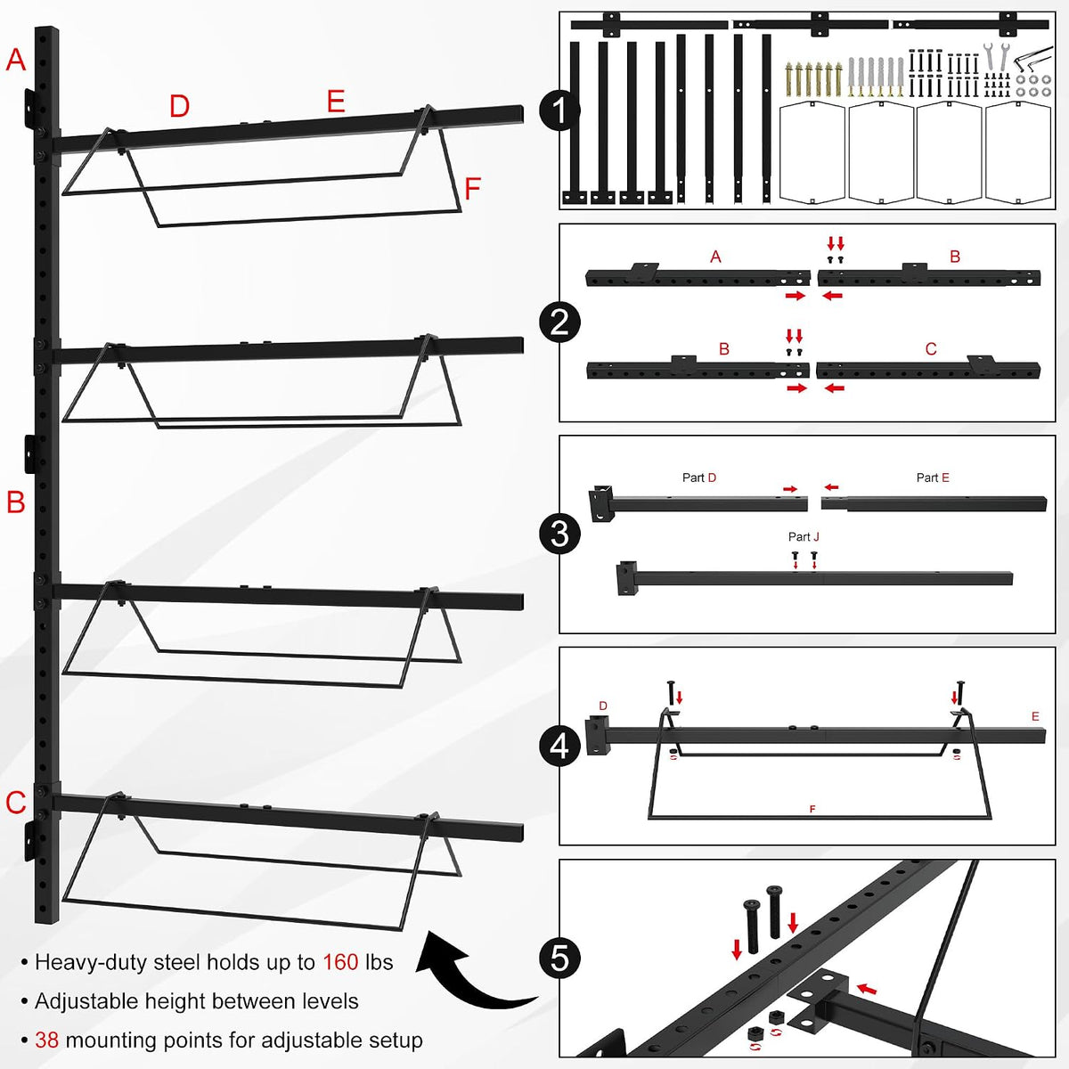 4 Tier Saddle Rack Wall Mount, Saddle Rack for English & Western Saddles