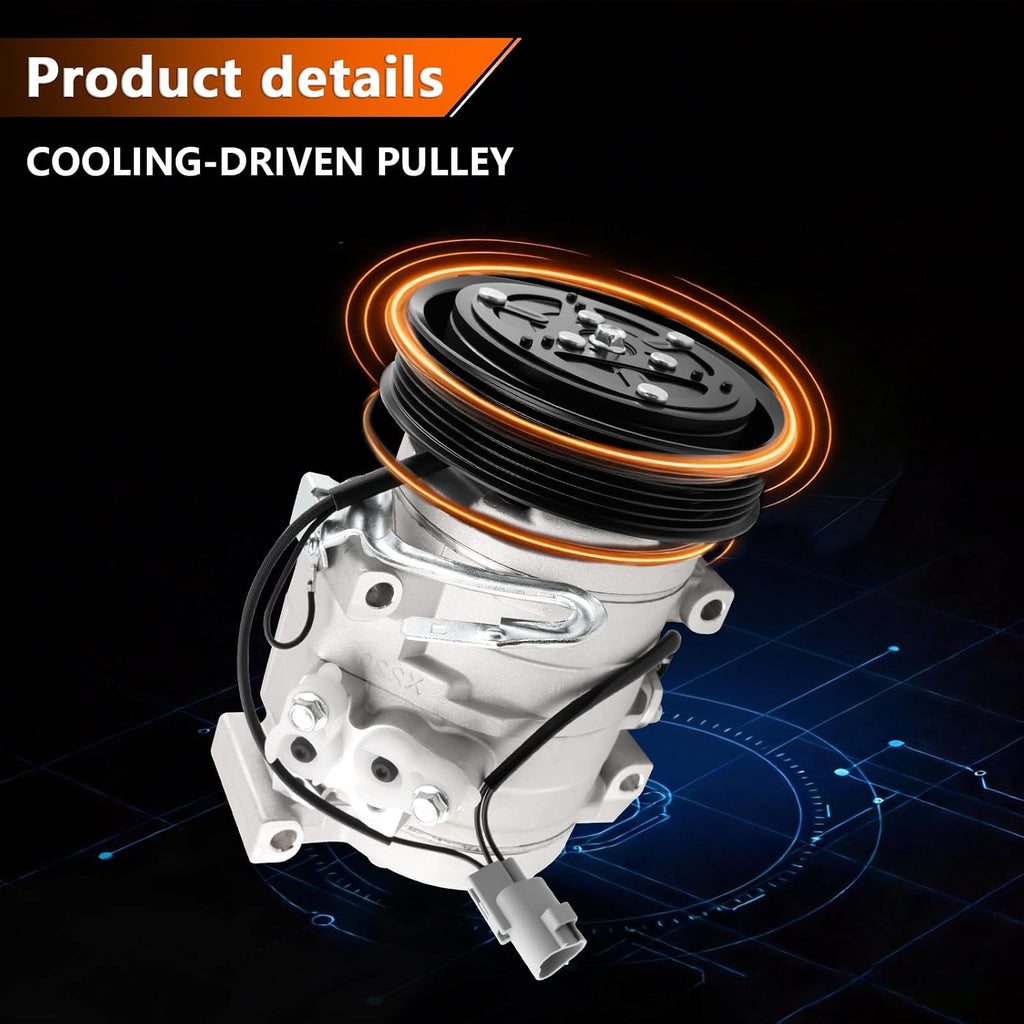 Air Conditioner AC Compressor with A/C Clutch for 2002-2006 Camry 2.4L