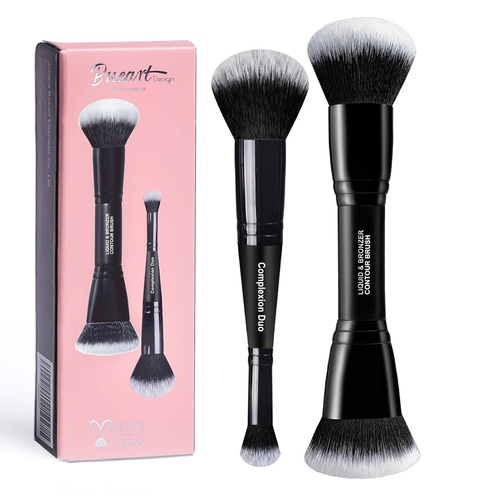 Complexion Duo Brush & Liquid Bronzer Contour Makeup Brushes Set M18