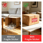 2'' x 3'' Fragile Stickers, 500 Labels/Roll, 20 Rolls