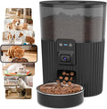 Automatic Cat Feeder with Camera, WiFi Auto Cat Feeder with App, 3L Slow-Feed Cat Food Dispenser for Dry Food, Dual