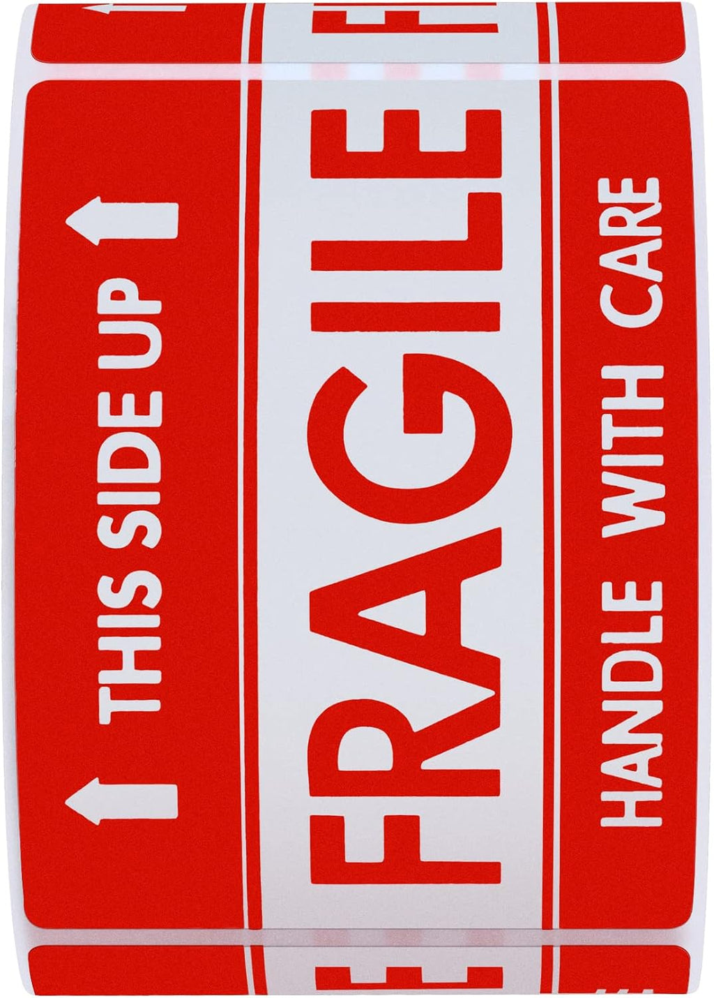 This Side Up Fragile Stickers 2x3 Inch Handle with Care Shiping and Packing Warning Adhesive Label 300 Per Roll (2x3
