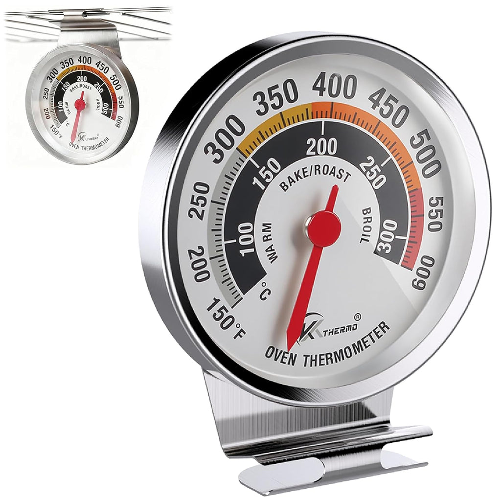 Oven Thermometer 360° Rotating Dial Extra Large Digits 150-600°F