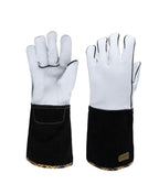 Welding Gloves, 14" Lined Grain Leather, Kevlar Stitch Multi-Task
