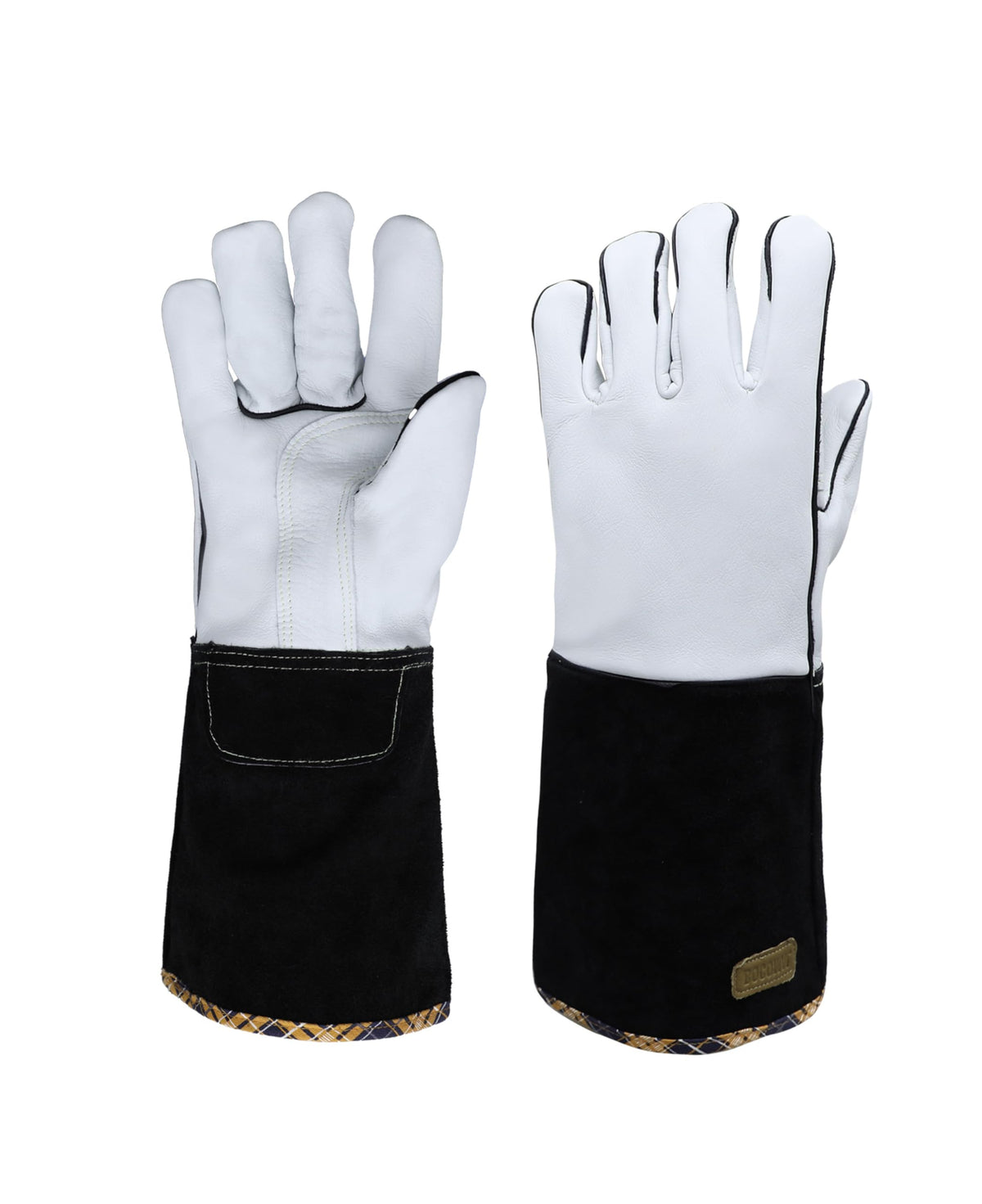 Welding Gloves, 14" Lined Grain Leather, Kevlar Stitch Multi-Task