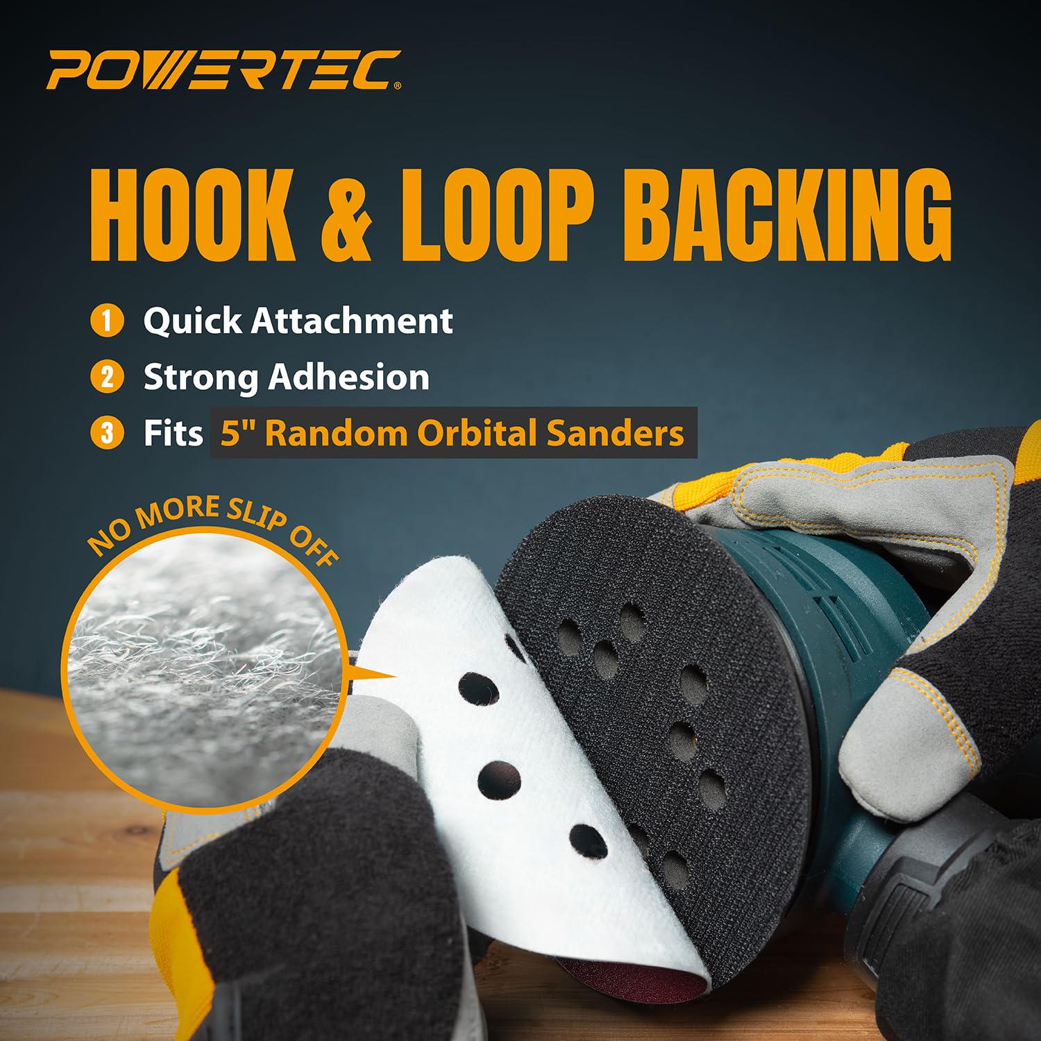 25PK, 40 Grits, Sanding Discs 5 Inch - Hook and Loop, 5 Inch 8 Hole Aluminum Oxide Sandpaper Discs, Woodworking