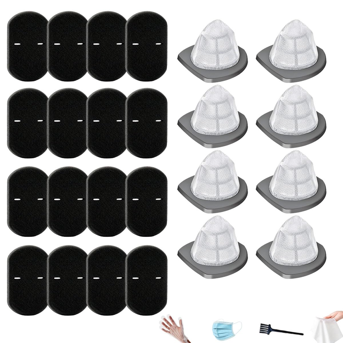NKA 8 Set 2033 Foam& Mesh Filter Kit for Bissell Featherweight Stick Vacuum