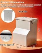 Temporary Power Outlet Panel with 20,30,50 Amp Receptacle with Breaker