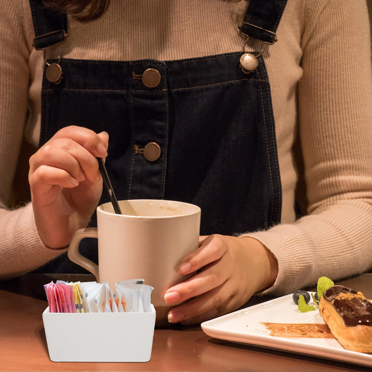 Ceramic Sugar Packet Holders, 8 Pack 5 Oz Porcelain Sugar Bag Bowl Caddy, Tea Packet Storage Container, Sugar Packet