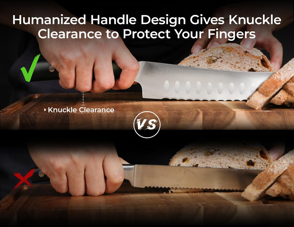 Resharpenable Bread Knife for Homemade Bread, 10 Inch