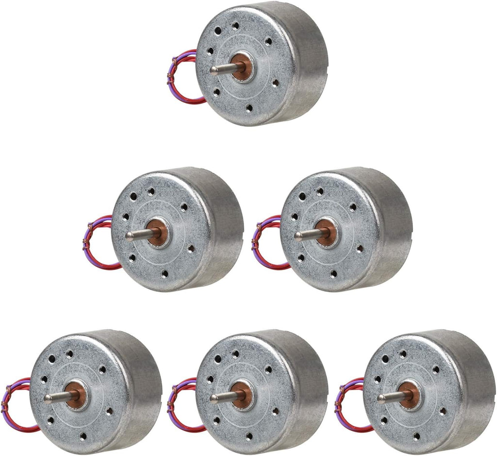 6 Pack DC 3V 1730RPM Mini Electric Motor for DIY Toys Wind Turbine Generator
