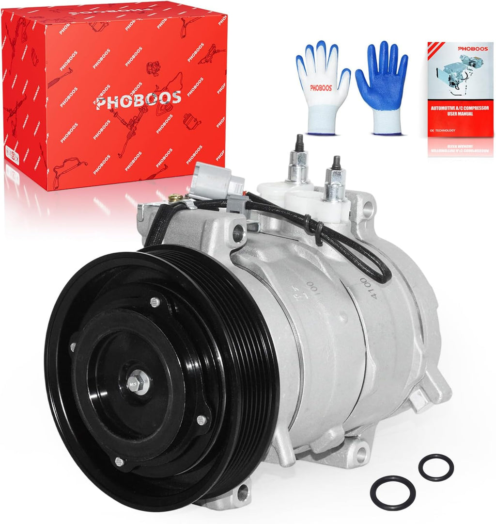PHOBOOS A/C Compressor with Clutch Compatible with Honda Accord