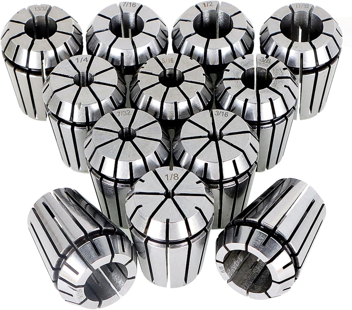 findmall ER25 Spring 12Pcs Collet Set 1/8"-5/8"