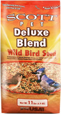 Wild Bird Seed, Deluxe Blend, 11lb, High Protein & Fiber | No dust. Attracts Juncos, Jays, Finches, Grosbeaks