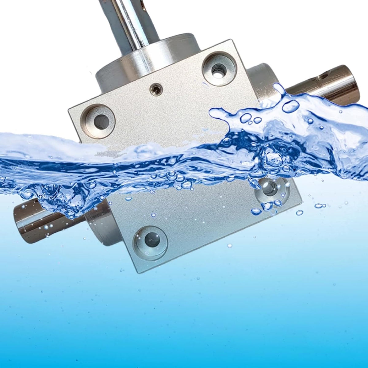 Gear Box Right Angle Bevel, Waterproof Right-Angle Steering Gear, Gear Aluminum Frame Simple Mechanical DIY Module