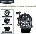 Recoil Starter Compatible with B&S 163cc Toro Recycler 22 Craftsman M230
