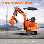 13.5 hp B&S Engine 1.2 Ton Mini Excavator with Pilot Control